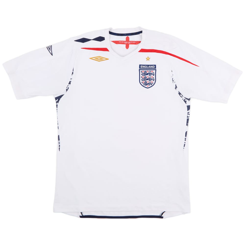 2007-09 England Home Shirt - 9/10 - (L)