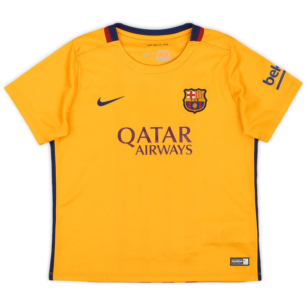 2015-16 Barcelona Away Shirt - 9/10 - (7-8 Years)