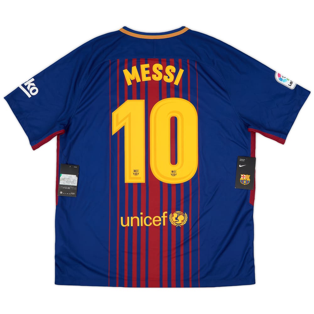 2017-18 Barcelona Supercopa Home Shirt Messi #10 (XL)