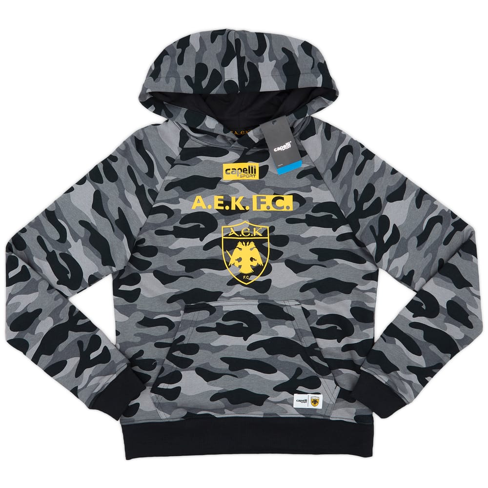2019-20 AEK Athens Capelli Camo Hooded Top (KIDS)