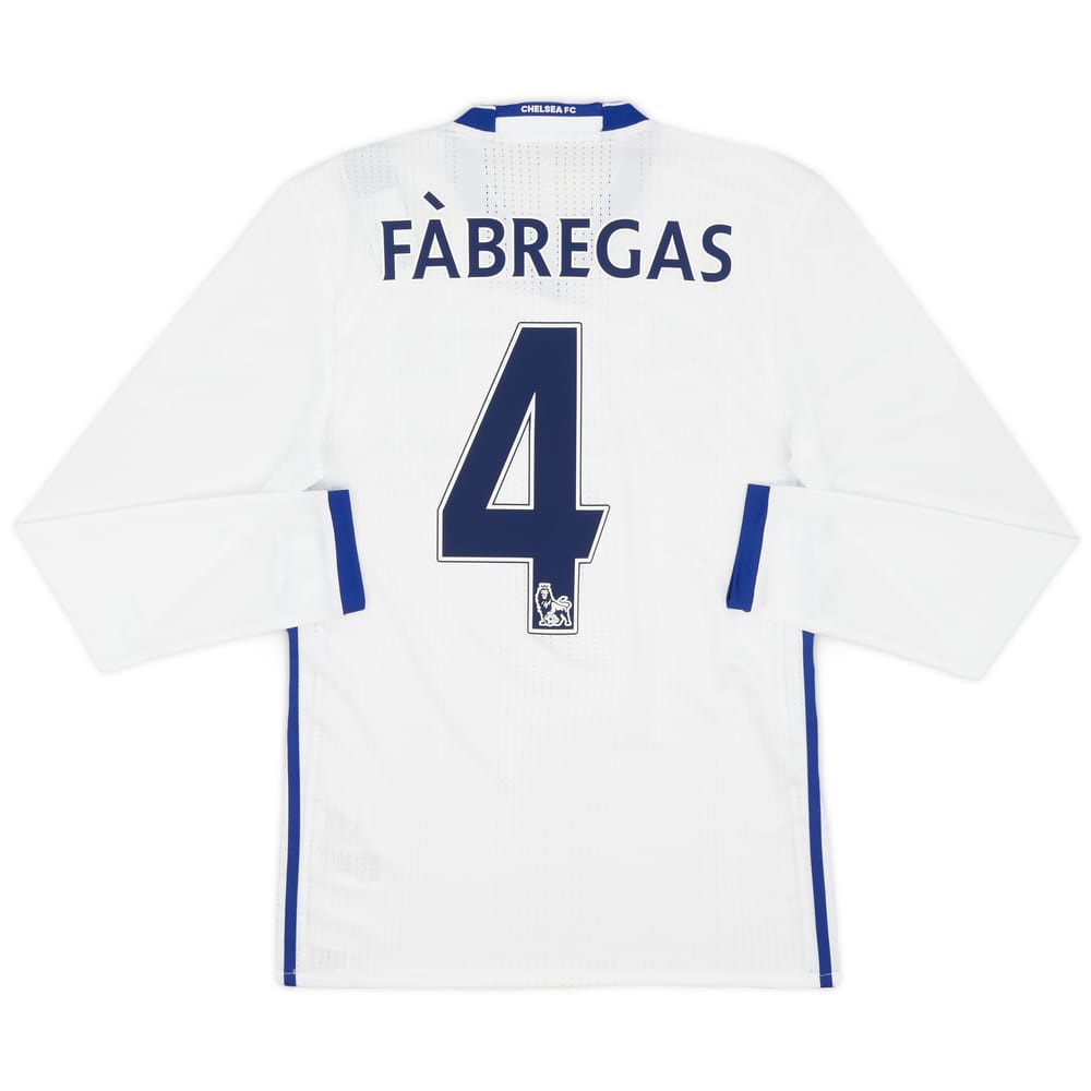2016-17 Chelsea Player Issue Third L/S Shirt Fabregas #4 (S/M)