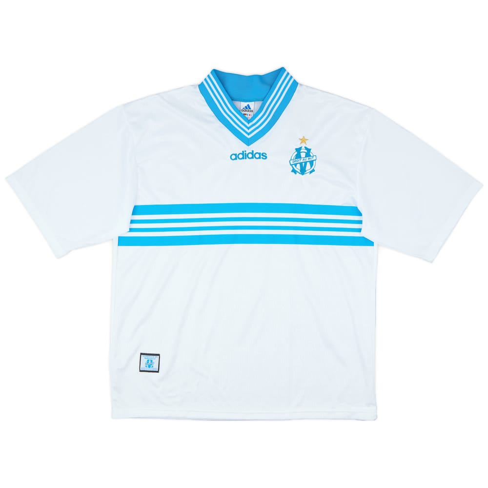 1996-97 Olympique Marseille Home Shirt - 10/10 - (XL)