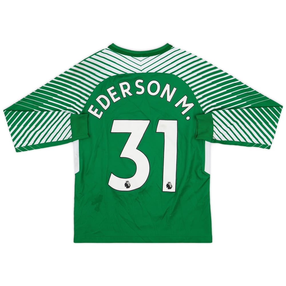 2017-18 Manchester City GK Shirt Ederson.M. #31 - 7/10 - (L.Boys)
