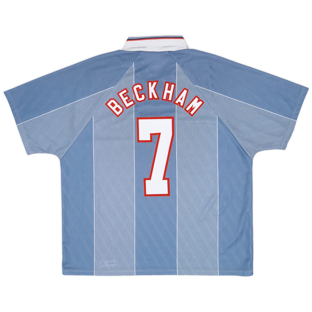 1996-97 England Away Shirt Beckham #7 - 8/10 - (XXL)