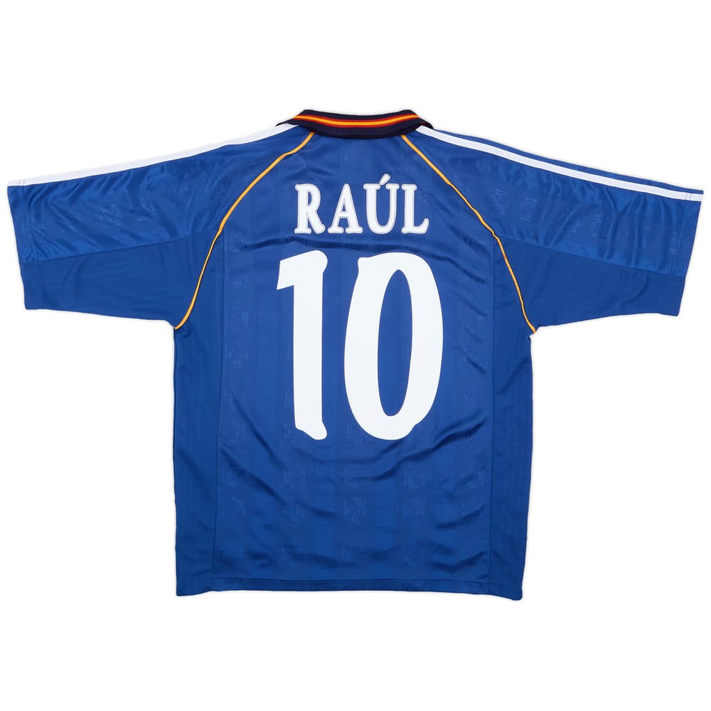1999-00 Spain Away Shirt Raul #10 - 9/10 - (S)