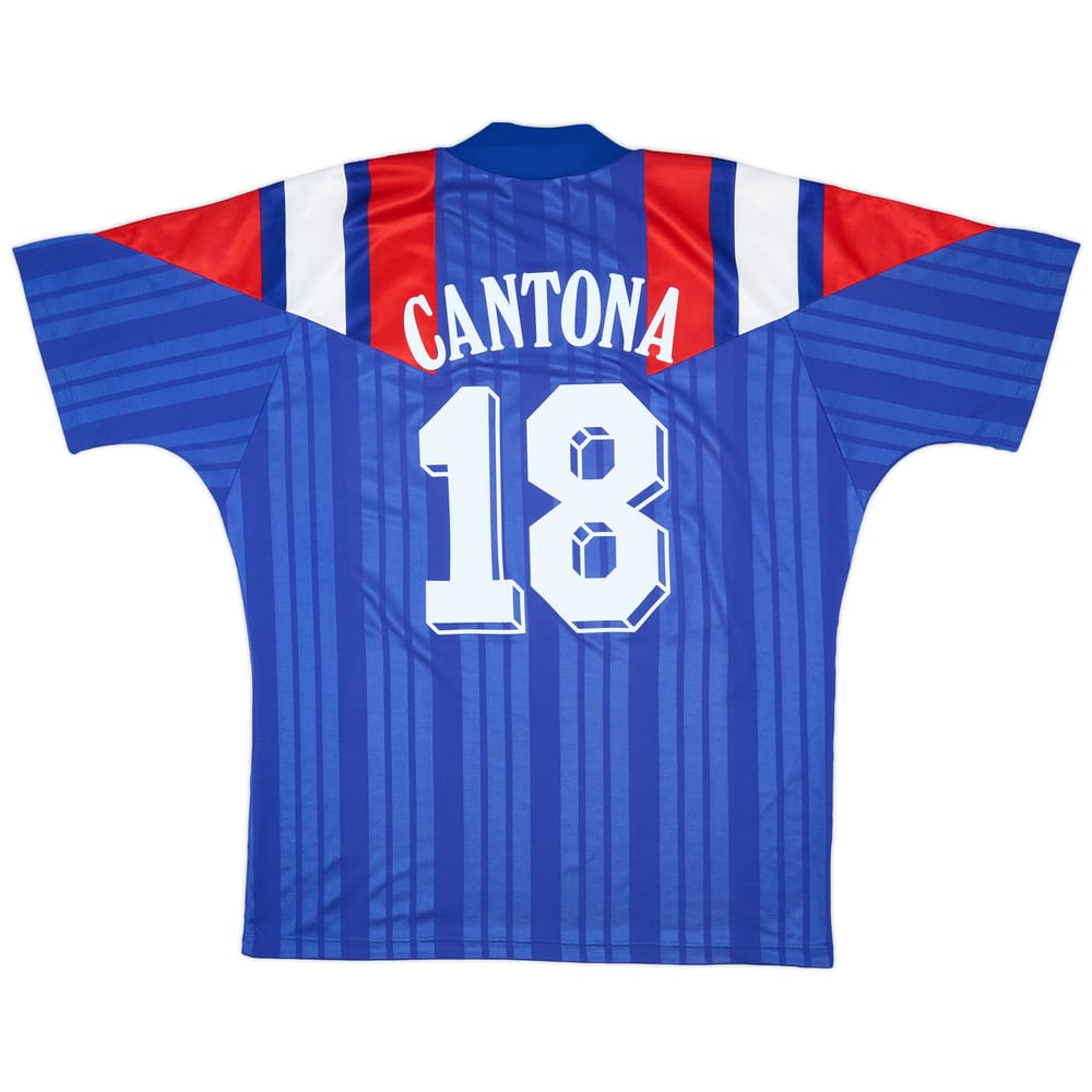 1992-94 France Home Shirt Cantona #18 - 7/10 - (XL/XXL)
