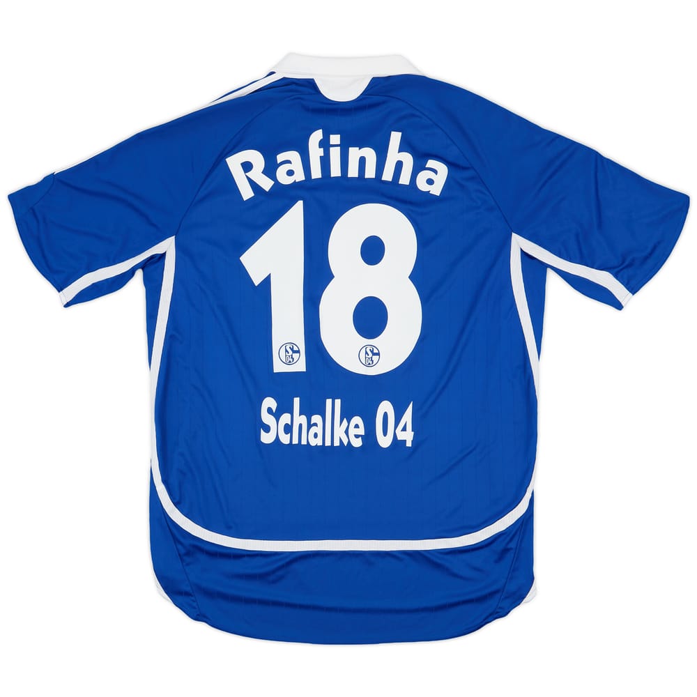 2006-07 Schalke Home Shirt Rafinha #18 - 8/10 - (XL)