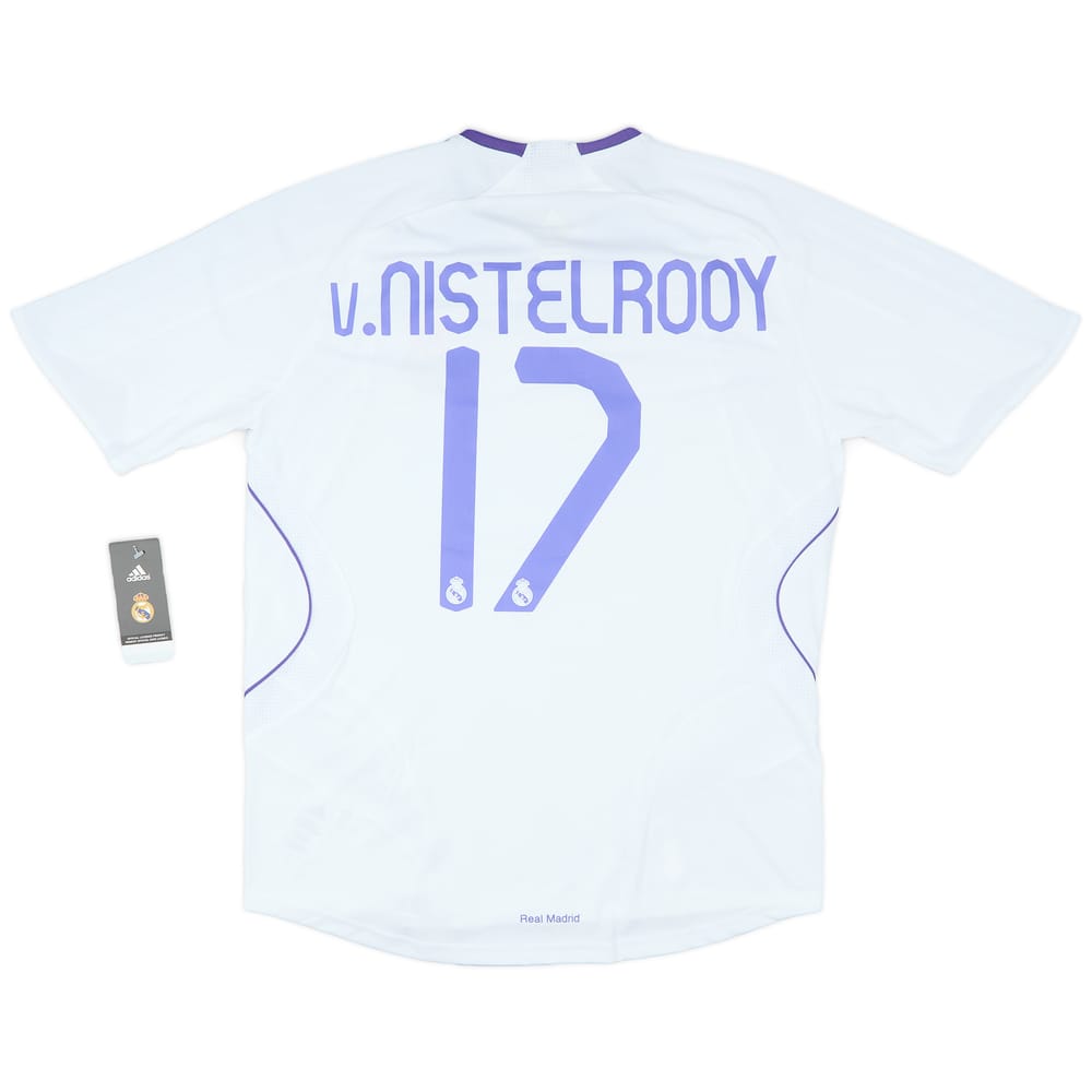 2007-08 Real Madrid Home Shirt v.Nistelrooy #17 (M)