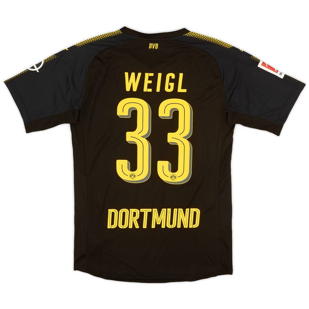 2017-18 Borussia Dortmund Authentic Away Shirt Weigl #33 - 8/10 - (M)