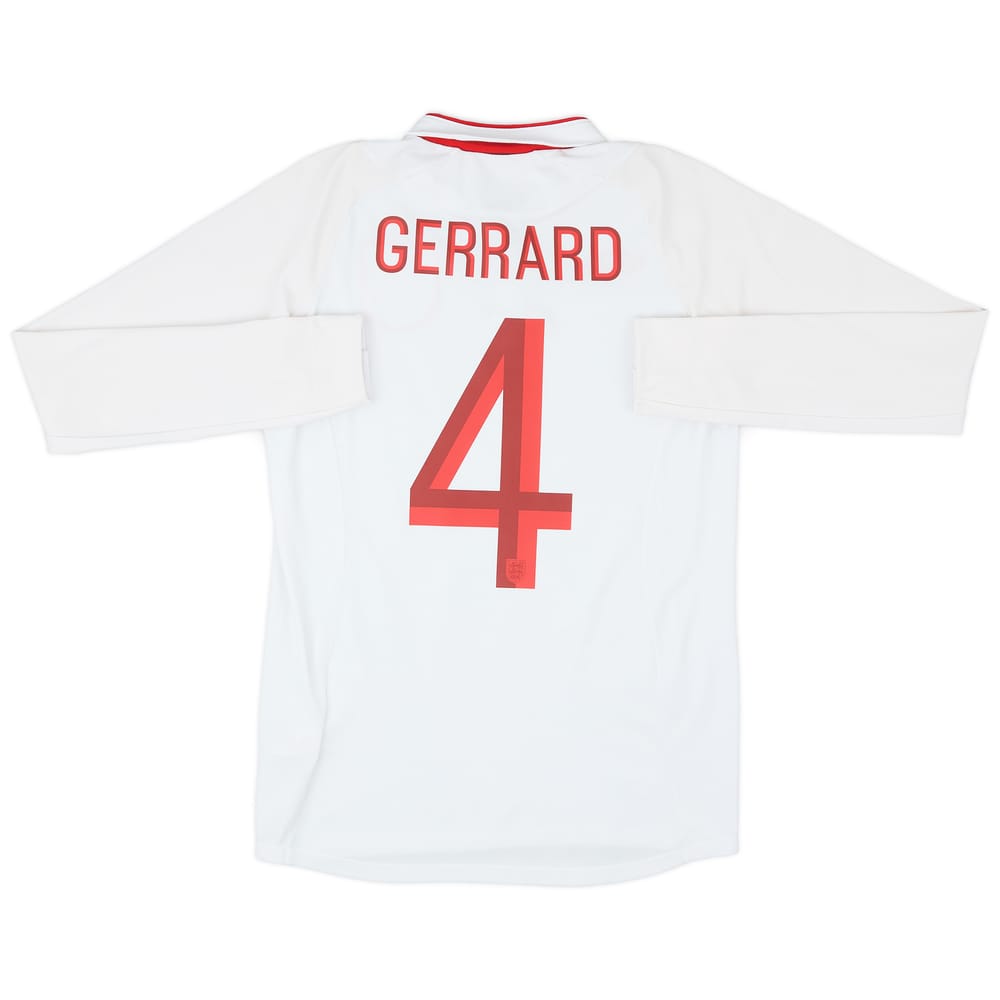 2012-13 England Home L/S Shirt Gerrard #4 - 10/10 - (XS)