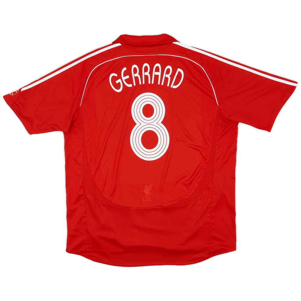 2006-08 Liverpool Home Shirt Gerrard #8 - 8/10 - (XXL)