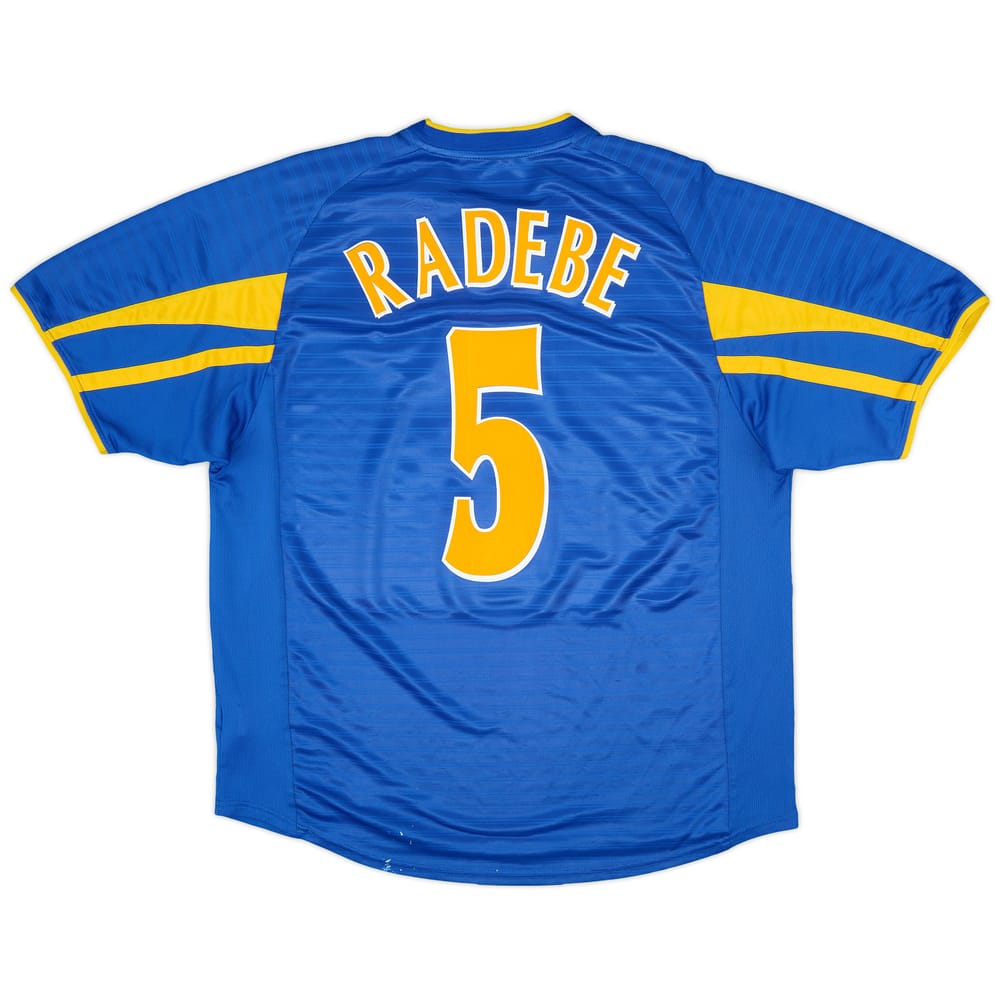 2001-03 Leeds United Away Shirt Radebe #5 - 6/10 - (L)