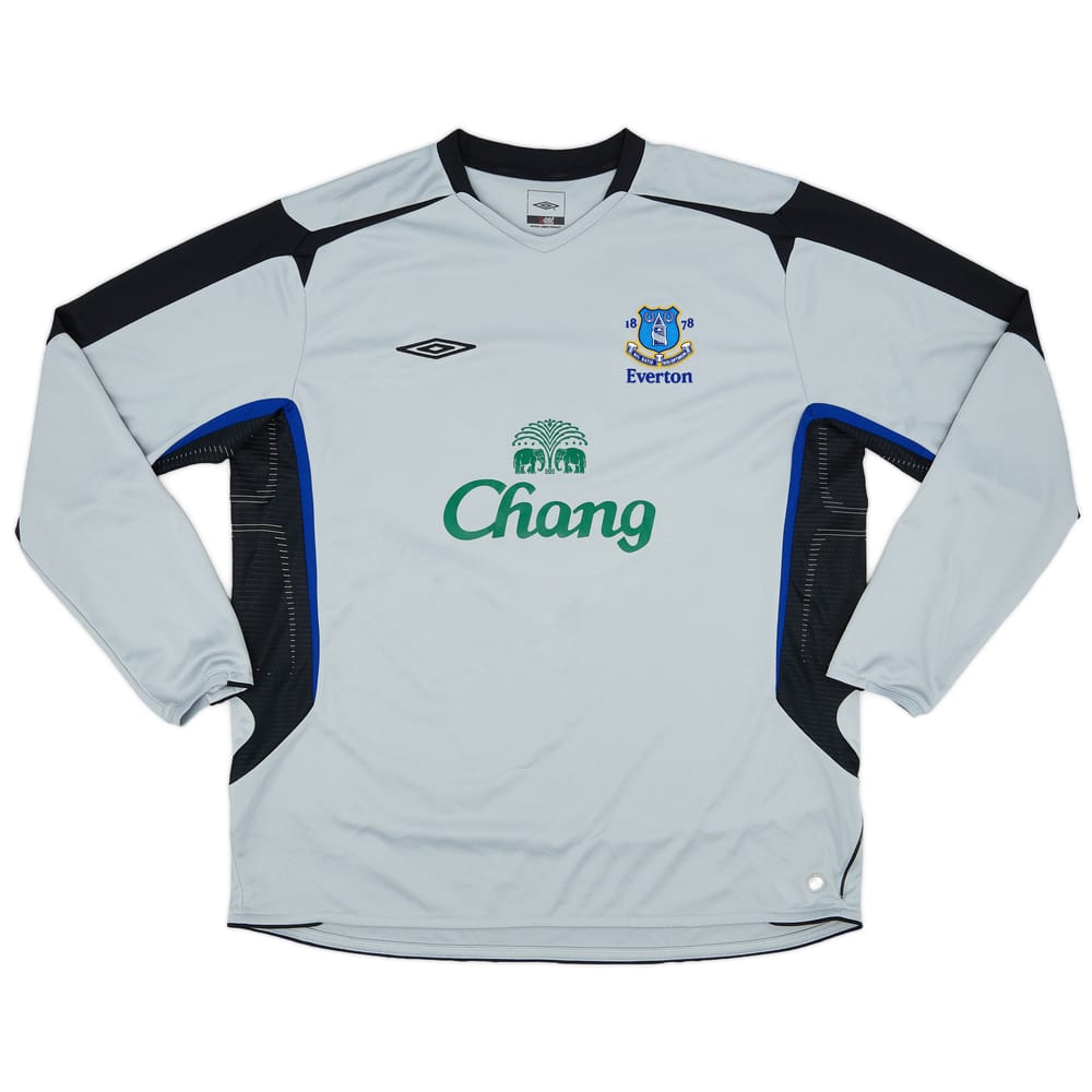 2005-06 Everton Away L/S Shirt - 8/10 - (XL)