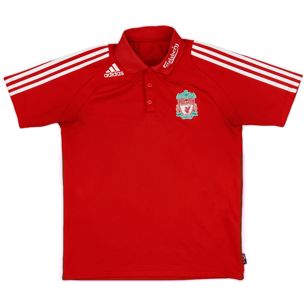 2008-09 Liverpool adidas Polo Shirt - 6/10 - (S)