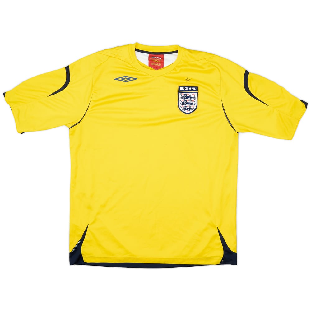 2006-08 England GK S/S Shirt - 5/10 - (XL)