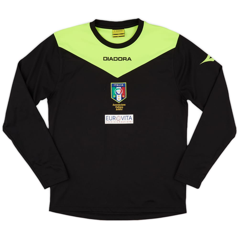 2000s Italy FIGC Diadora Referee L/S Shirt - 9/10 - (XS)