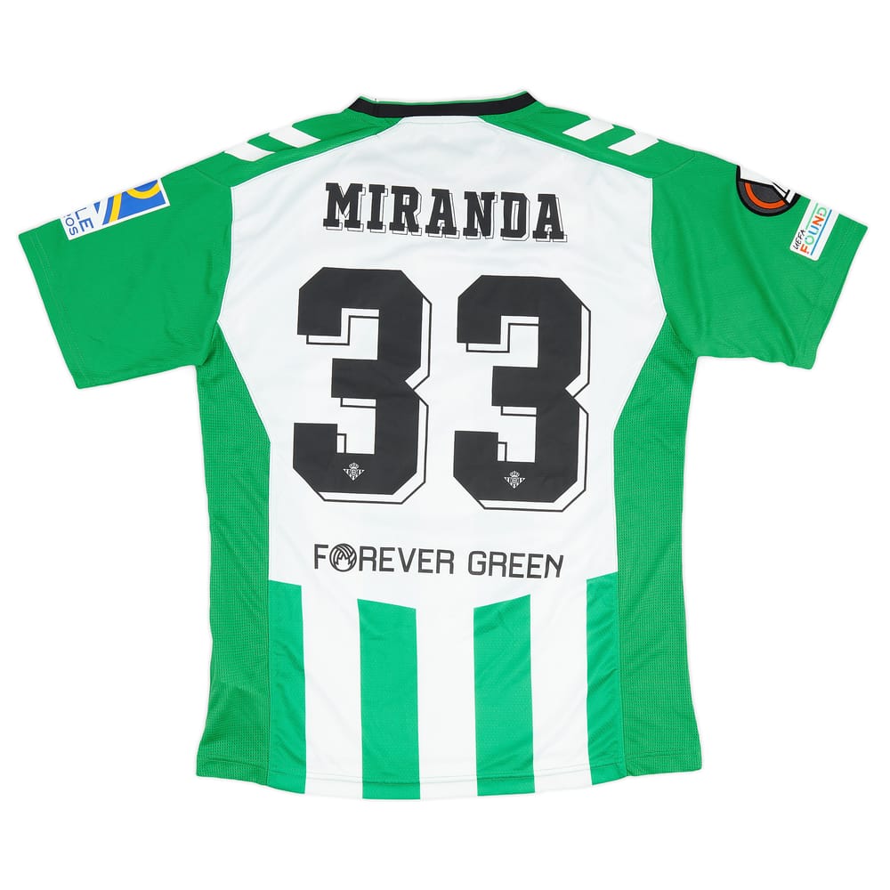 2022-23 Real Betis Match Issue Europa League Home Shirt Miranda #33