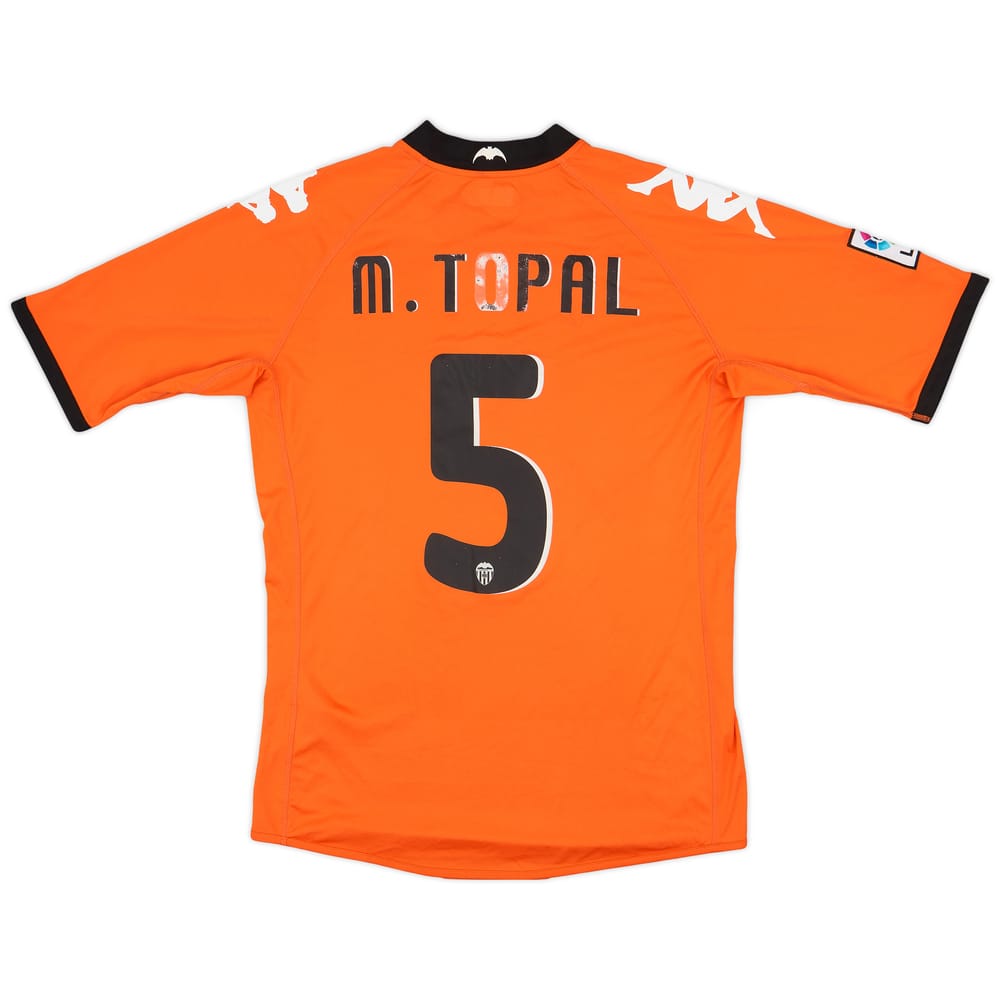 2010-11 Valencia Away Shirt M.Topal #5 - 5/10 - (L)