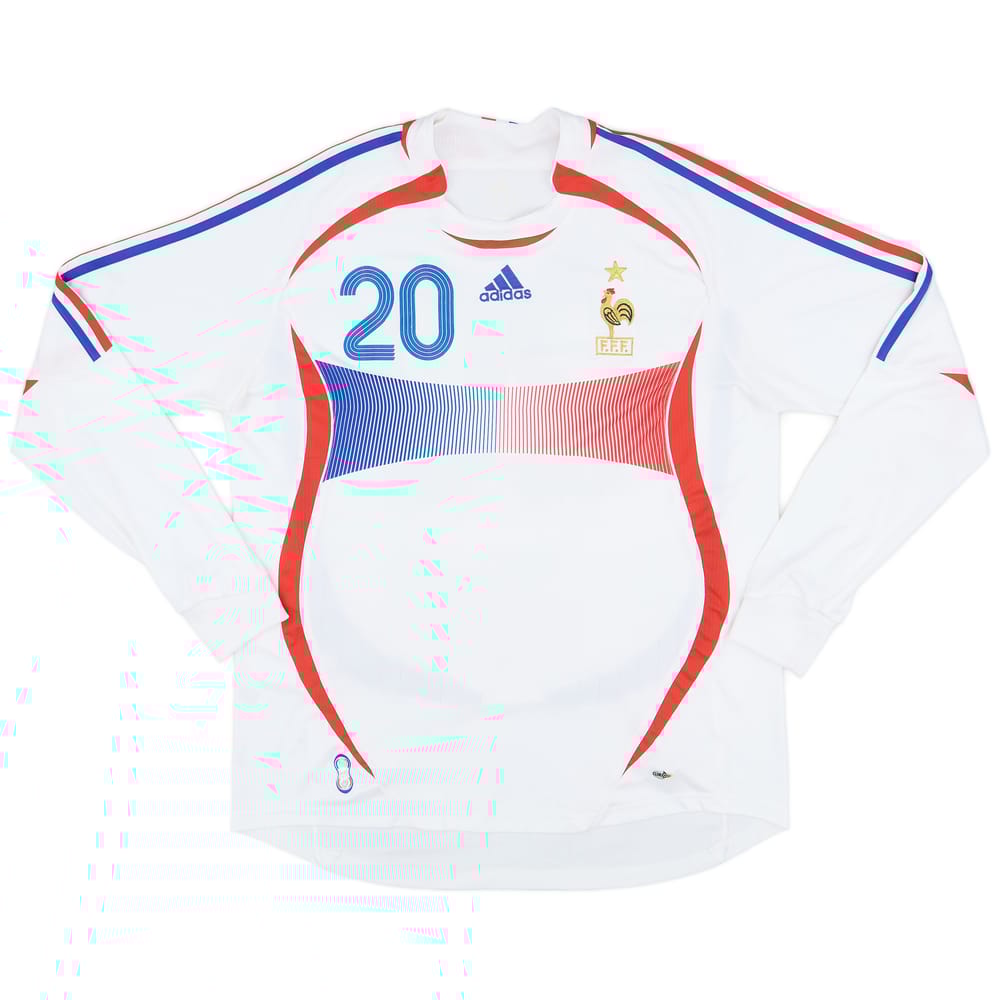 2006 France Away L/S Shirt #20 - 5/10 - (XL)