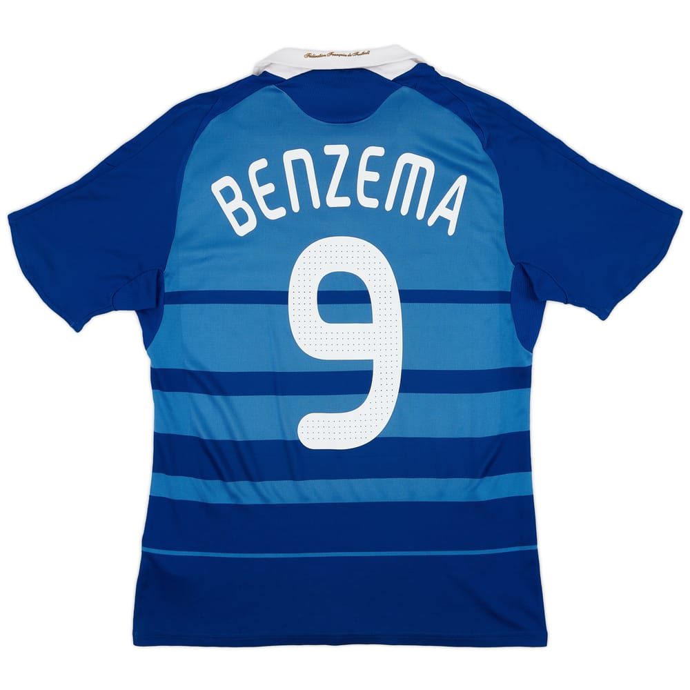 2008-09 France Home Shirt Benzema #9 - 9/10 - (M)