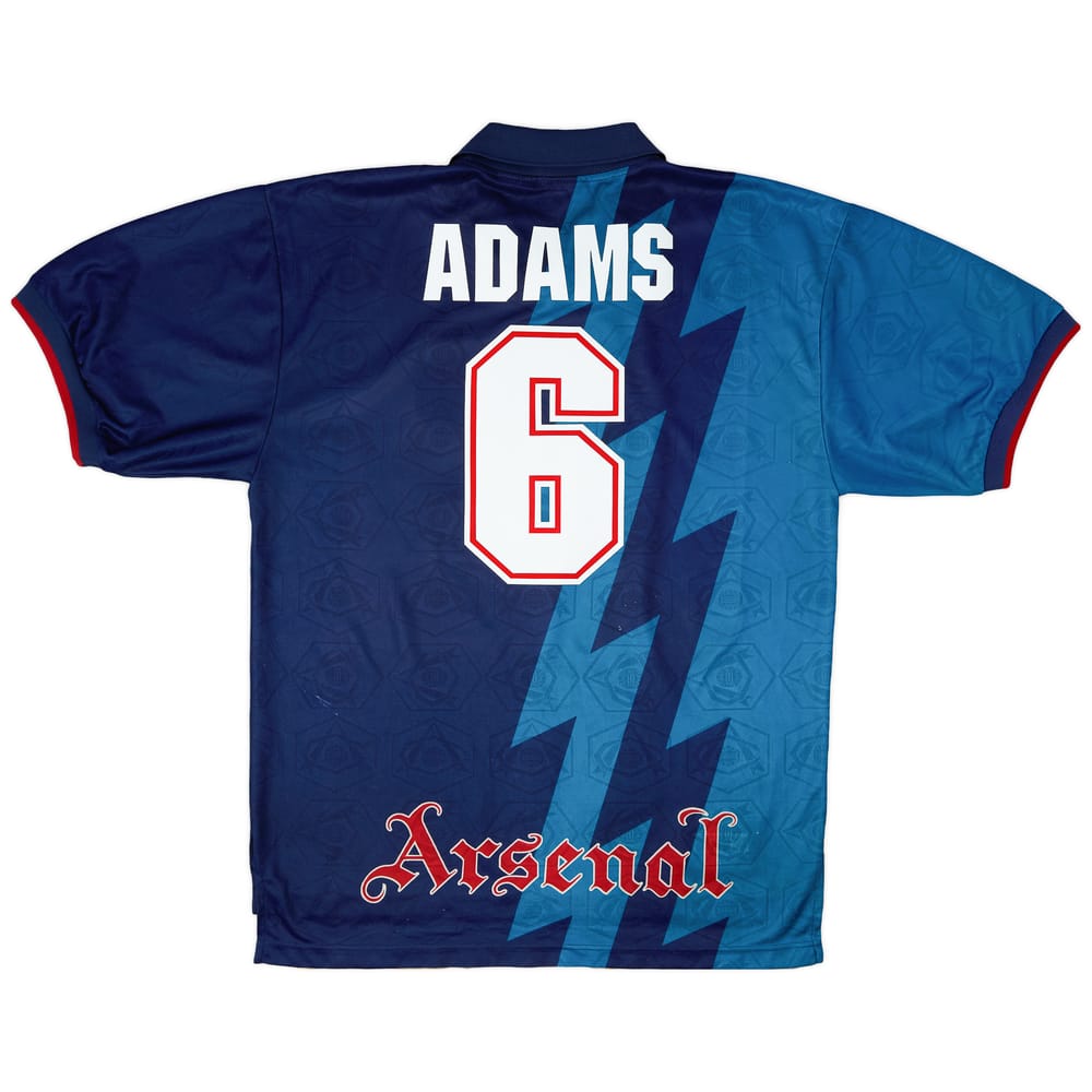 1995-96 Arsenal Away Shirt Adams #6 - 8/10 - (XL)