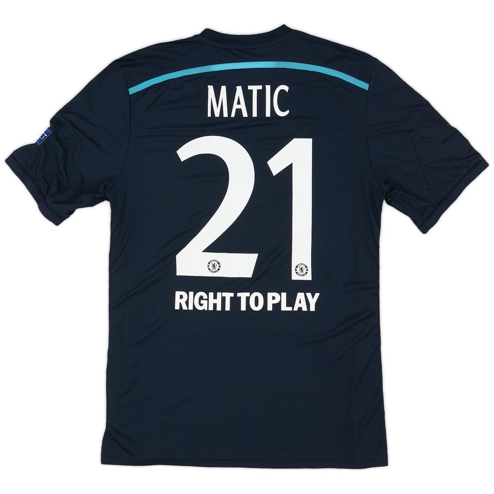 2014-15 Chelsea Player Issue Champions League Third Shirt Matic #21 - 8/10 - (L/XL)