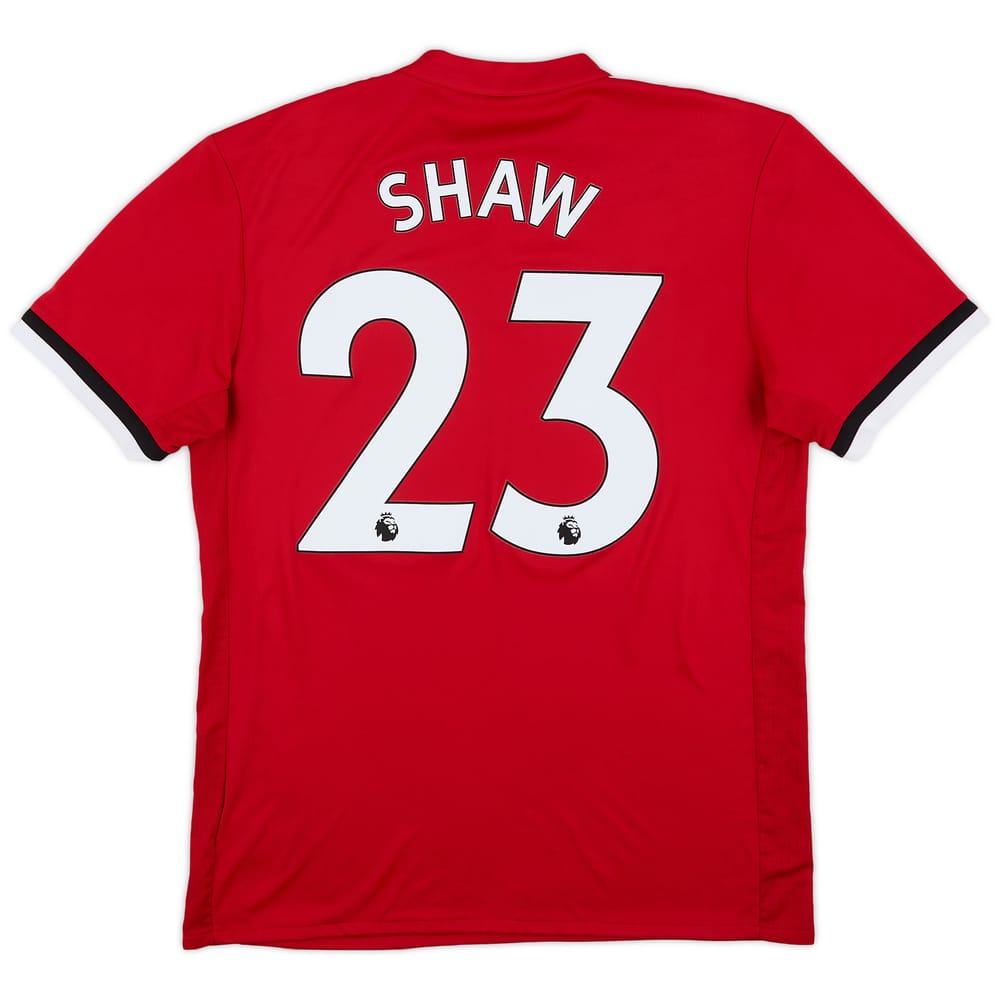 2017-18 Manchester United Home Shirt Shaw #23 - 10/10 - (M)