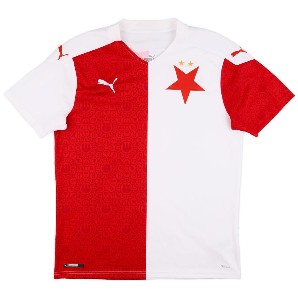 2020-21 Slavia Prague Home Shirt - 9/10 - (L)