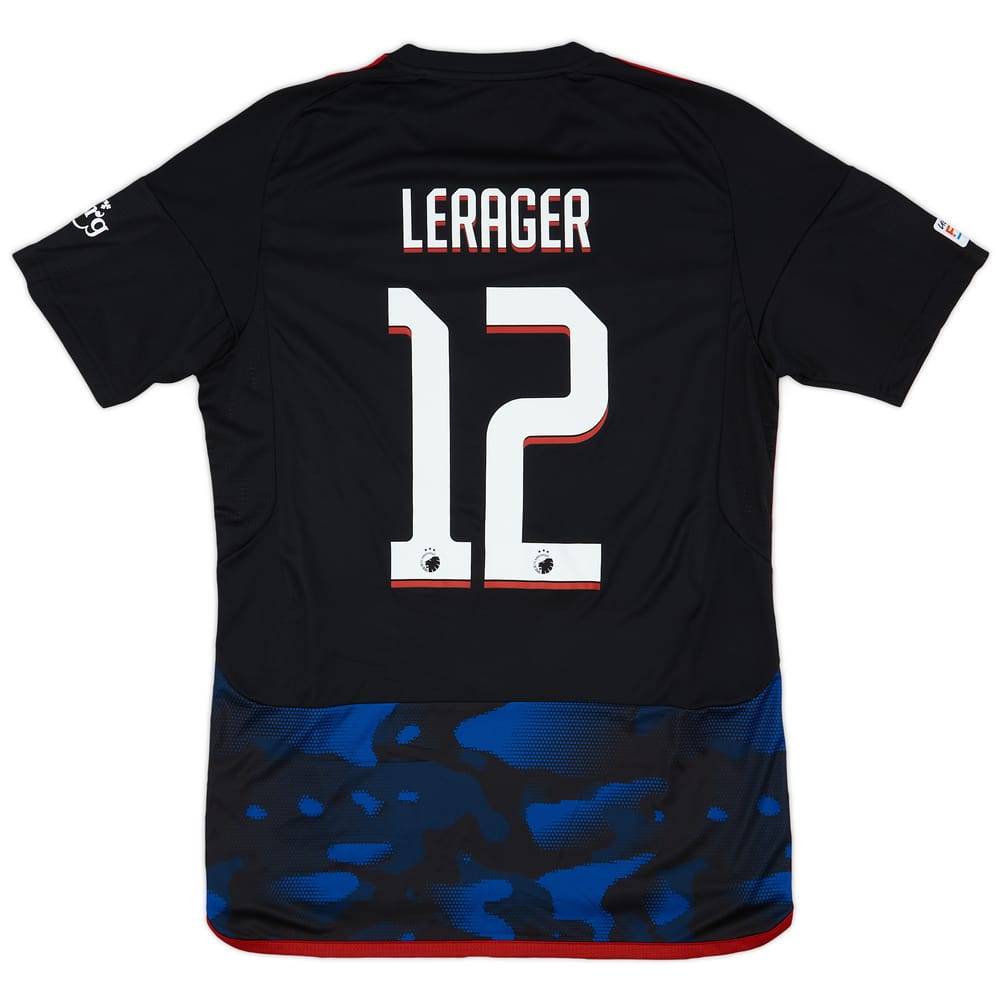 2023-24 FC Copenhagen Match Issue Champions League Away Shirt Lerager #12