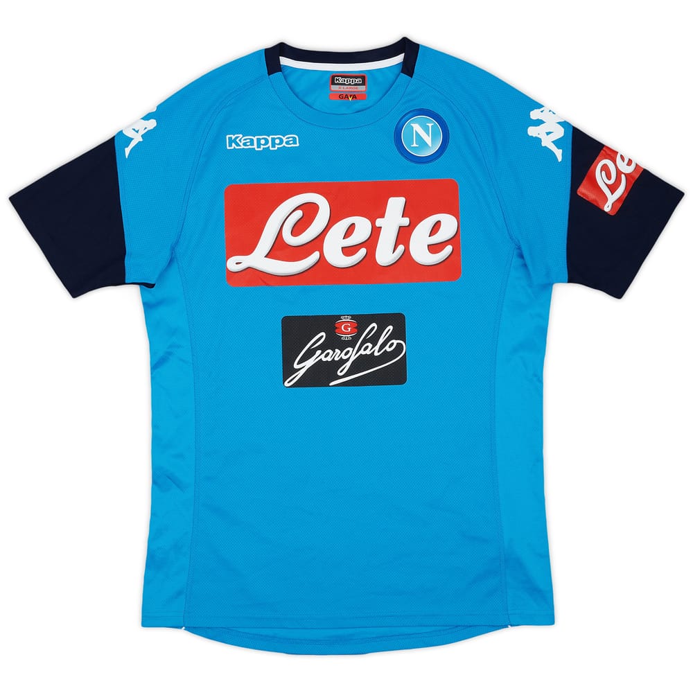 2017-18 Napoli Kappa Training Shirt - 9/10 - (XL)