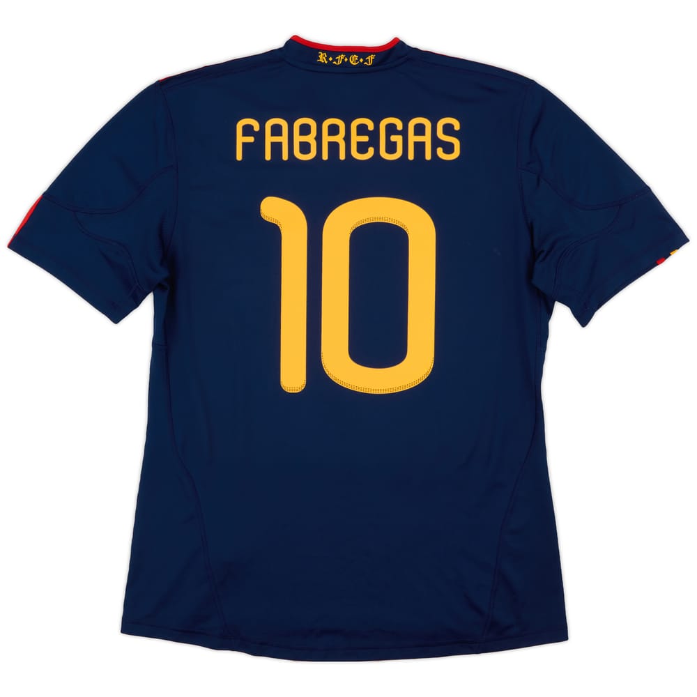2010-11 Spain Away Shirt Fabregas #10 - 9/10 - (L)