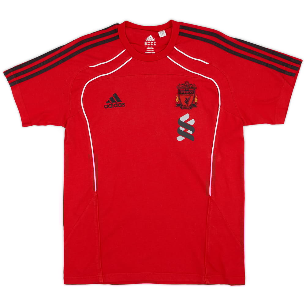2010-11 Liverpool adidas Cotton Tee - 7/10 - (M)