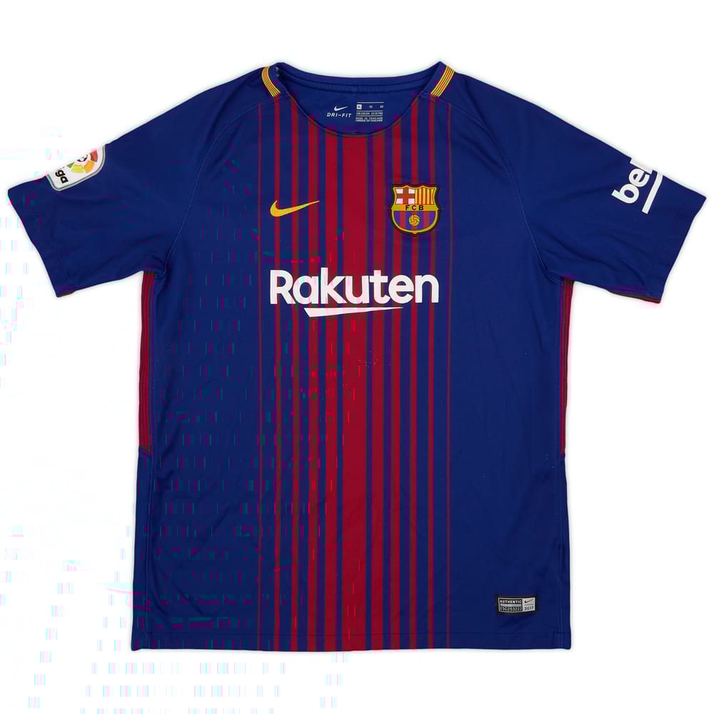 2017-18 Barcelona Home Shirt - 7/10 - (XL.Boys)