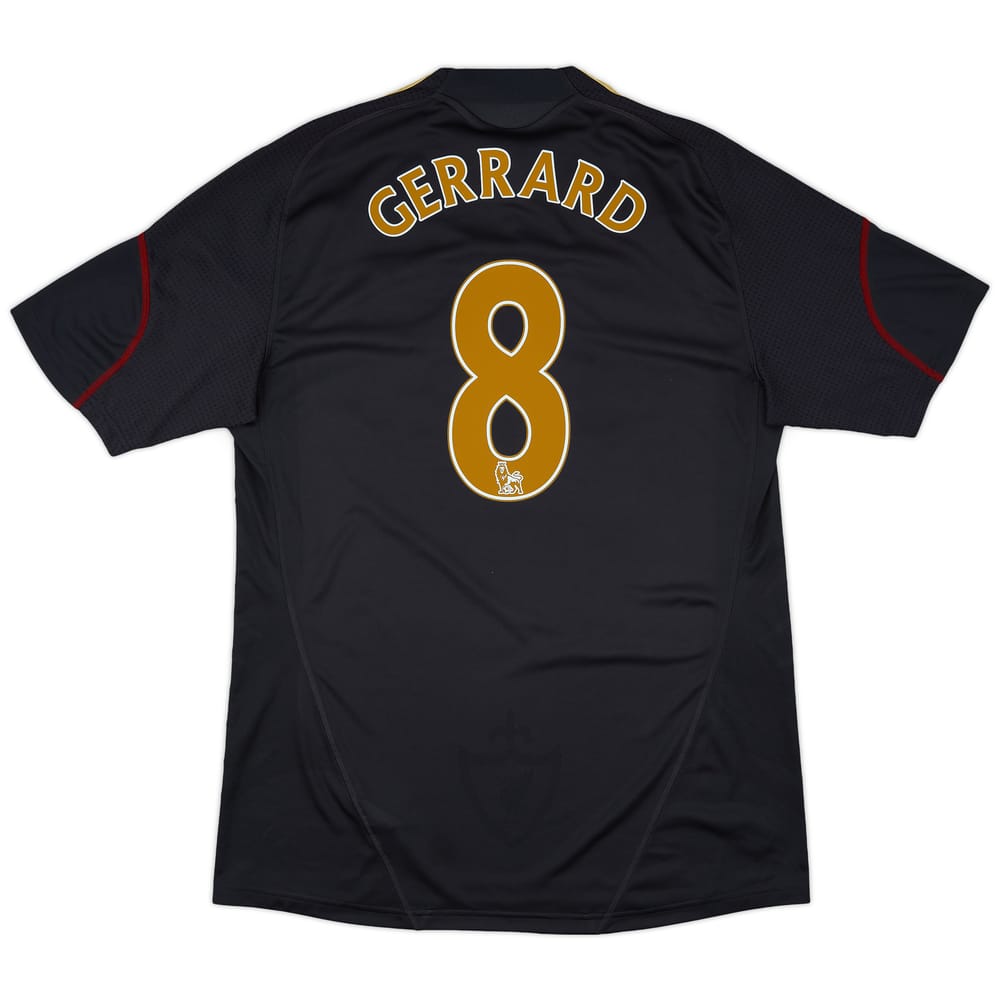 2009-10 Liverpool Away Shirt Gerrard #8 - 5/10 - (L)