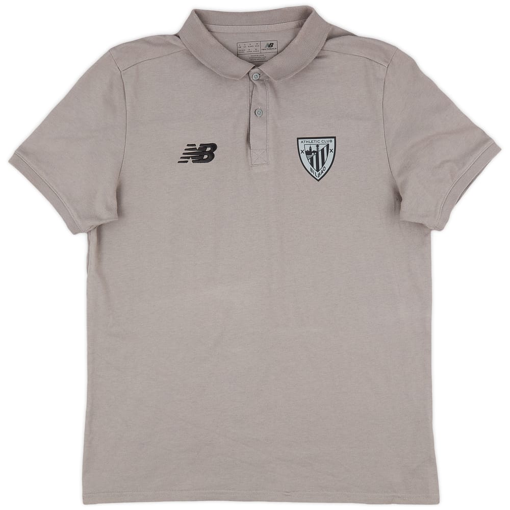 2018-19 Athletic Bilbao New Balance Polo Shirt - 9/10 - (S)