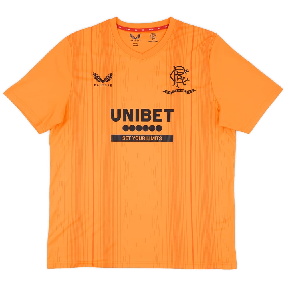 2021-22 Rangers Castore Training Shirt - 9/10 - (XXL)