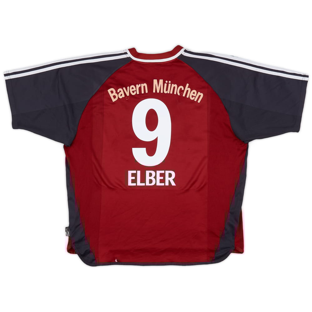 2001-02 Bayern Munich Home Shirt Elber #9 - 4/10 - (XL)