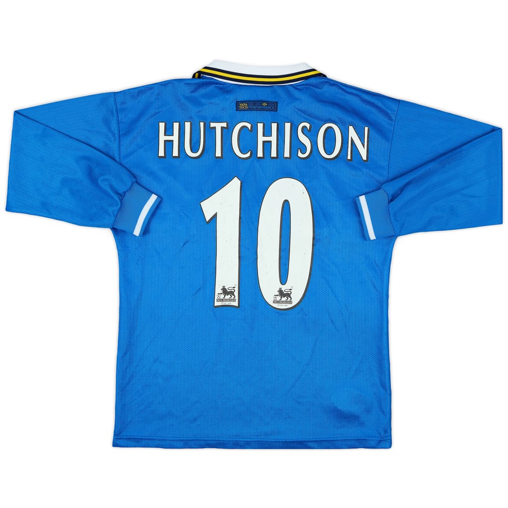 1997-99 Everton Home L/S Shirt Hutchison #10 - 5/10 - (L.Boys)