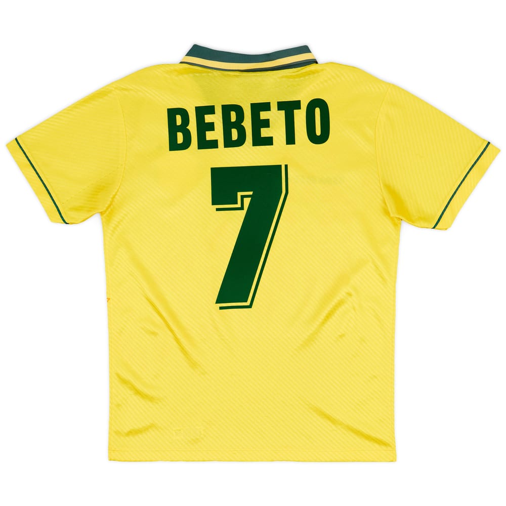1994 Brazil Home Shirt Bebeto #7 - 7/10 - (M)