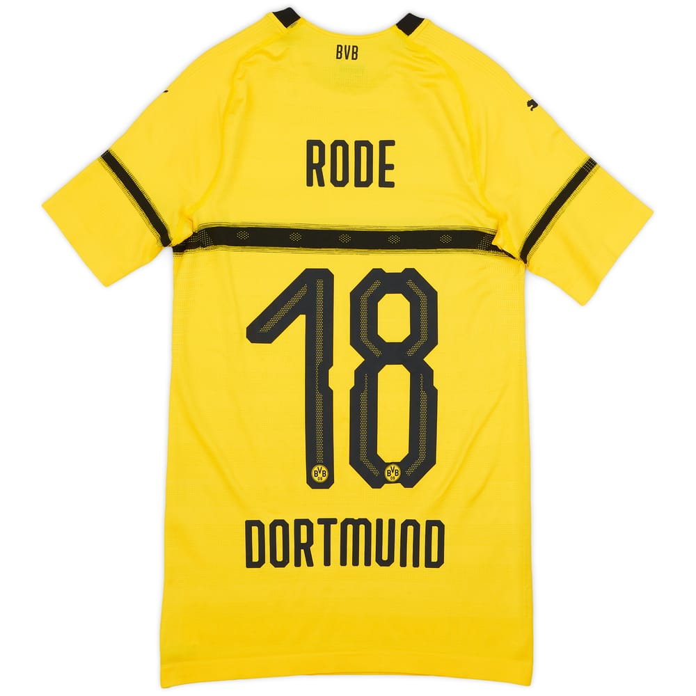 2018-19 Borussia Dortmund Player Issue European Home Shirt Rode #18 - 9/10 - (L)