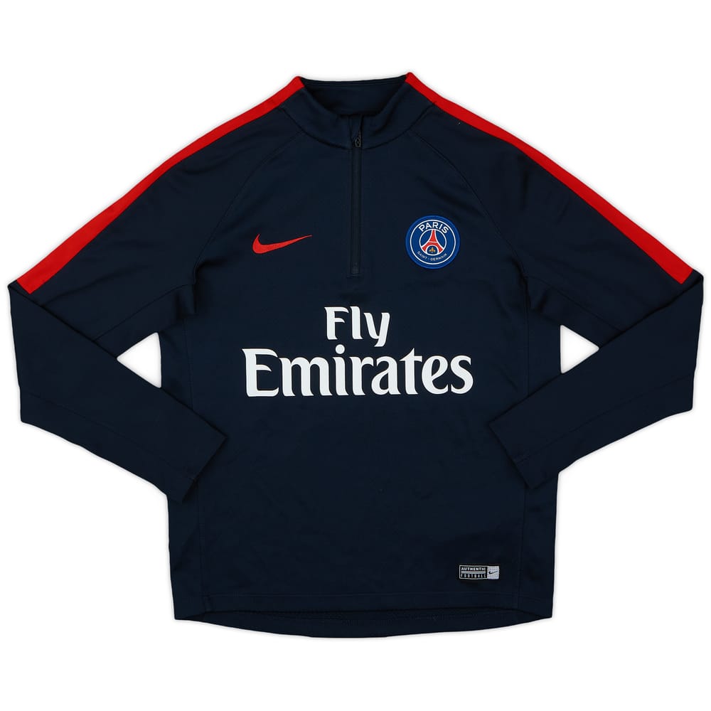 2016-17 Paris Saint-Germain Nike 1/4 Zip Drill Top - 9/10 - (M.Boys)