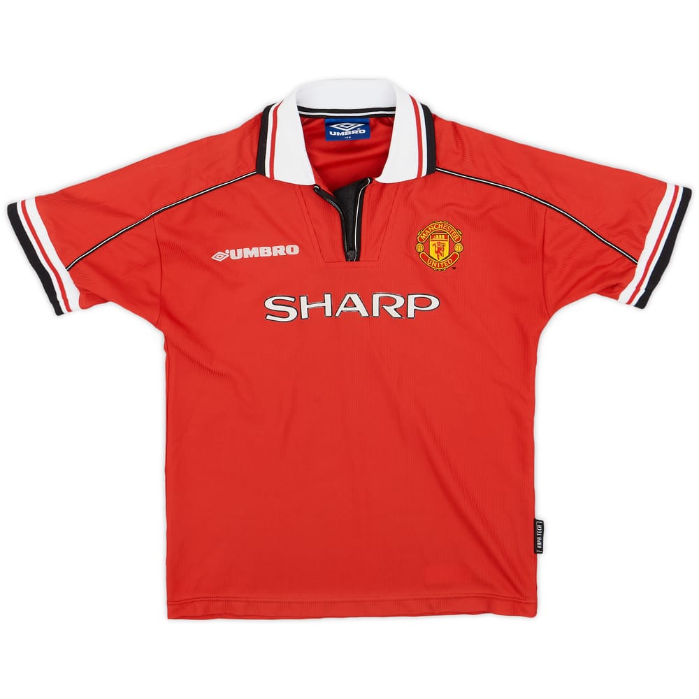 1998-00 Manchester United Home Shirt - 8/10 - (L.Boys)