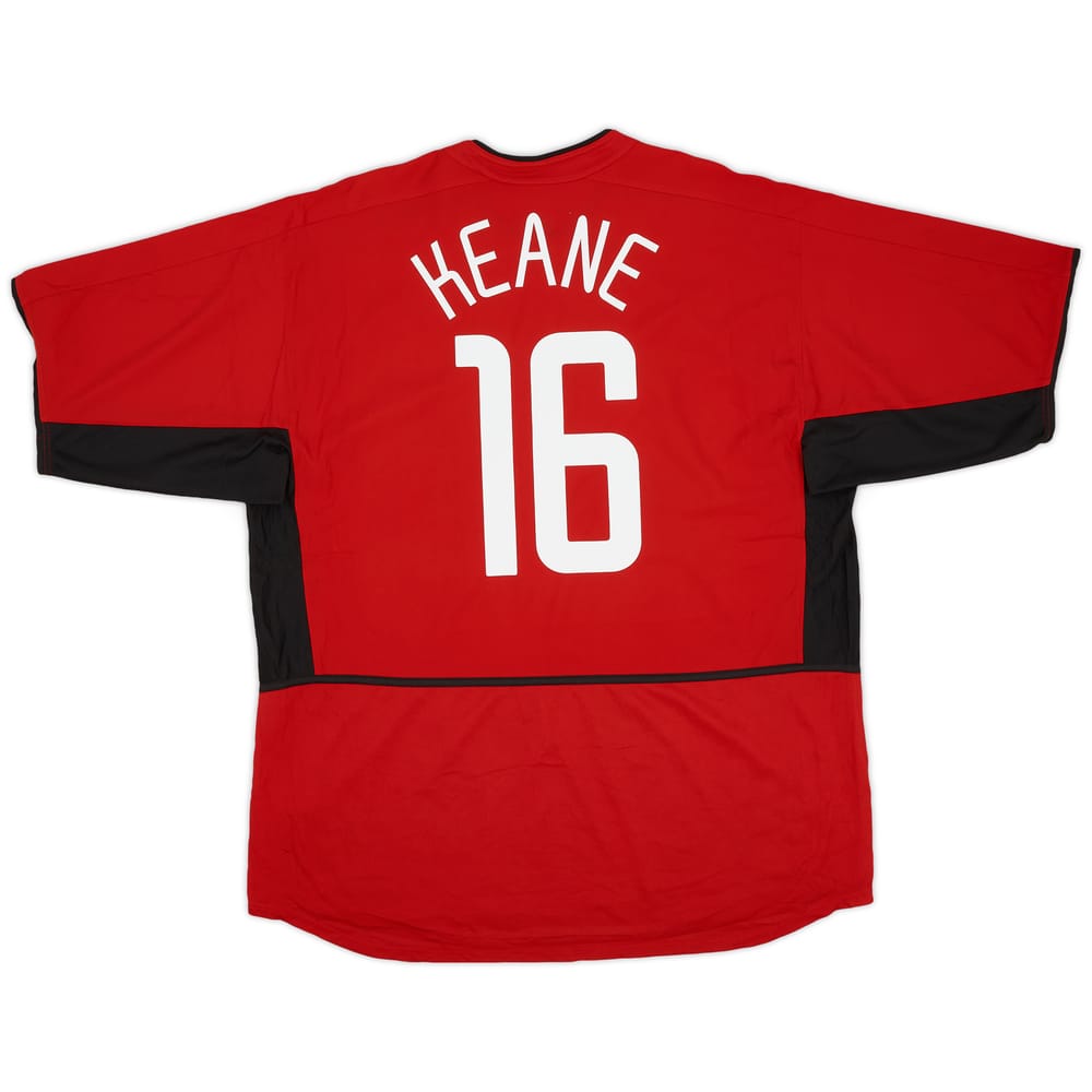 2002-04 Manchester United Home Shirt Keane #16 - 9/10 - (XXL)