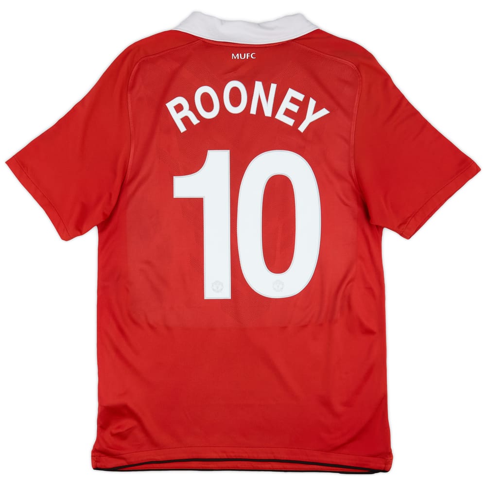 2010-11 Manchester United Home Shirt Rooney #10 - 7/10 - (M)
