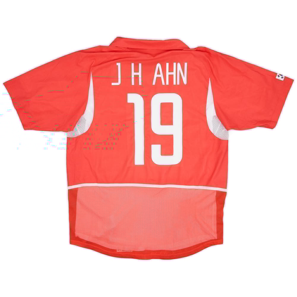 2002-03 South Korea Player Issue Home Shirt J.H.Ahn #19 - 9/10 - (L)