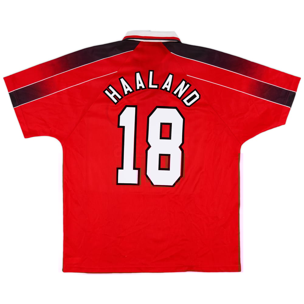 1996-97 Nottingham Forest Home Shirt Haaland #18 - 8/10 - (XL)