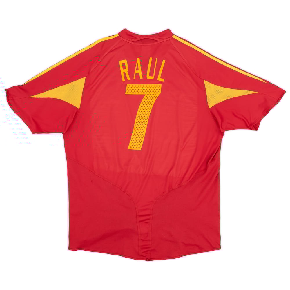 2004-06 Spain Home Shirt Raul #7 - 6/10 - (XXL)