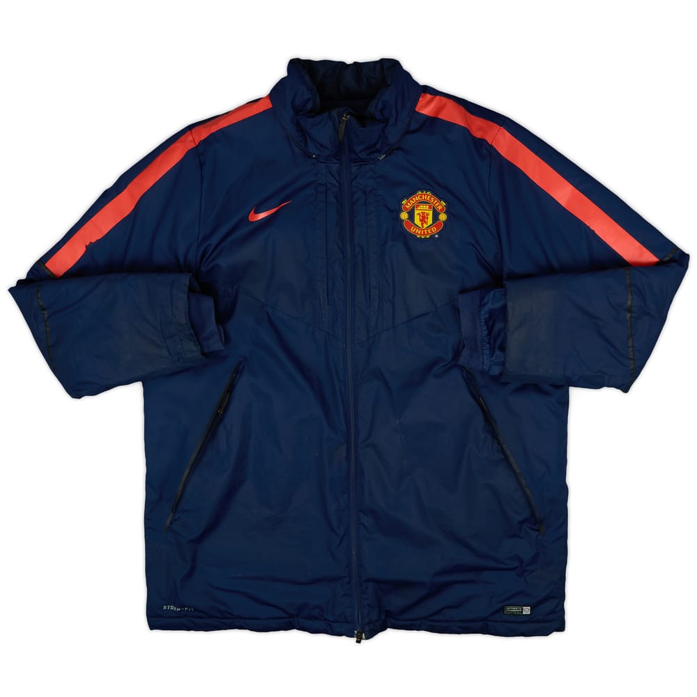 2014-15 Manchester United Nike Padded Bench Coat - 7/10 - (XXL)