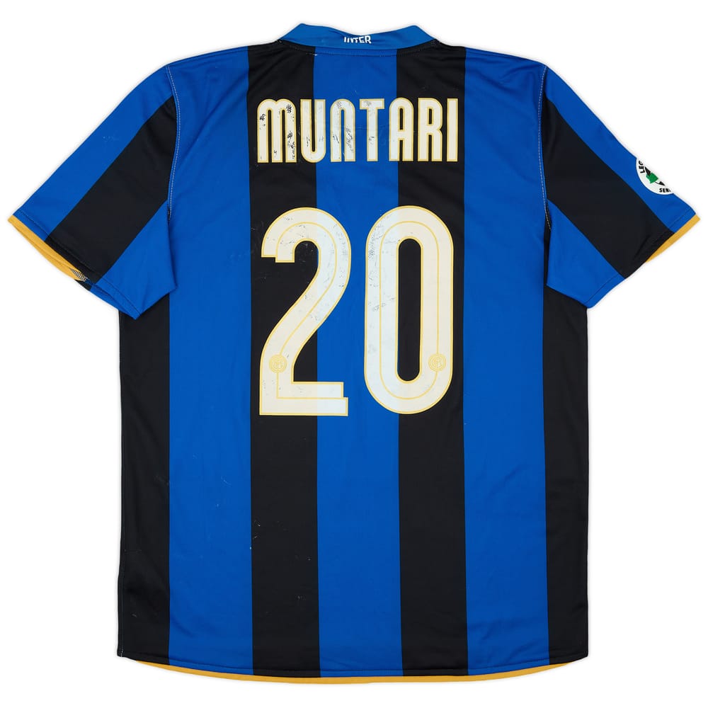 2008-09 Inter Milan Home Shirt Muntari #20 - 5/10 - (L)