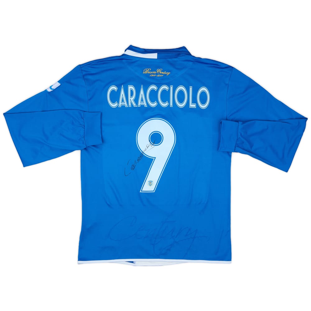 2010-11 Brescia Centenary Signed L/S Shirt Caracciolo #9 - 9/10 - (M)